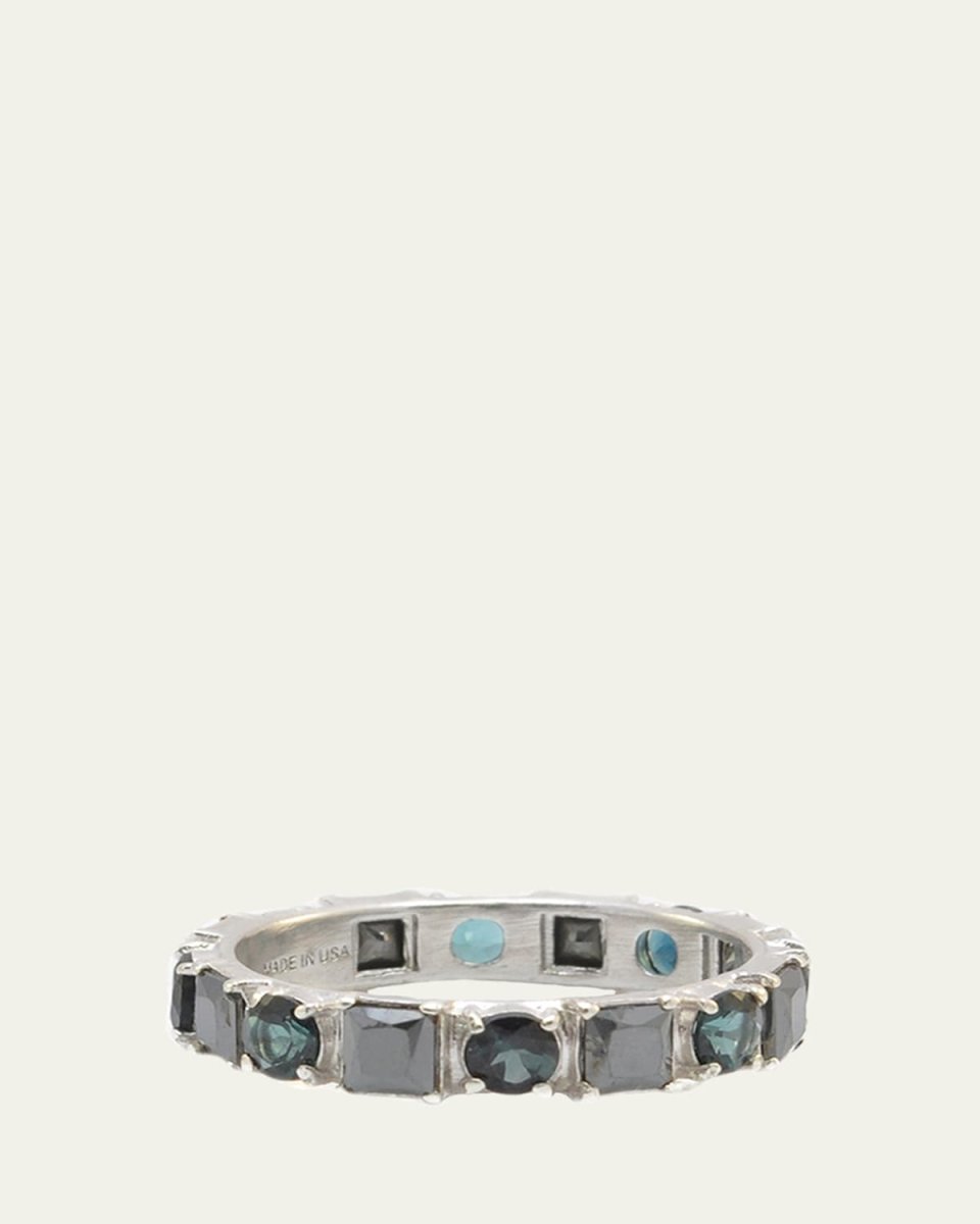 New World Hematite & Tourmaline Stack Band, Size